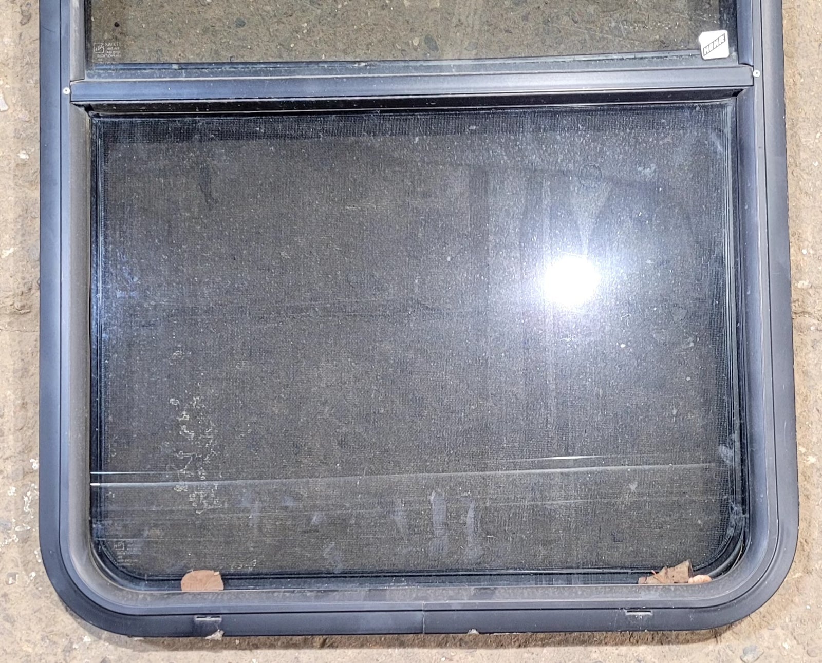 Used Black Radius Opening Window : 25 3/4