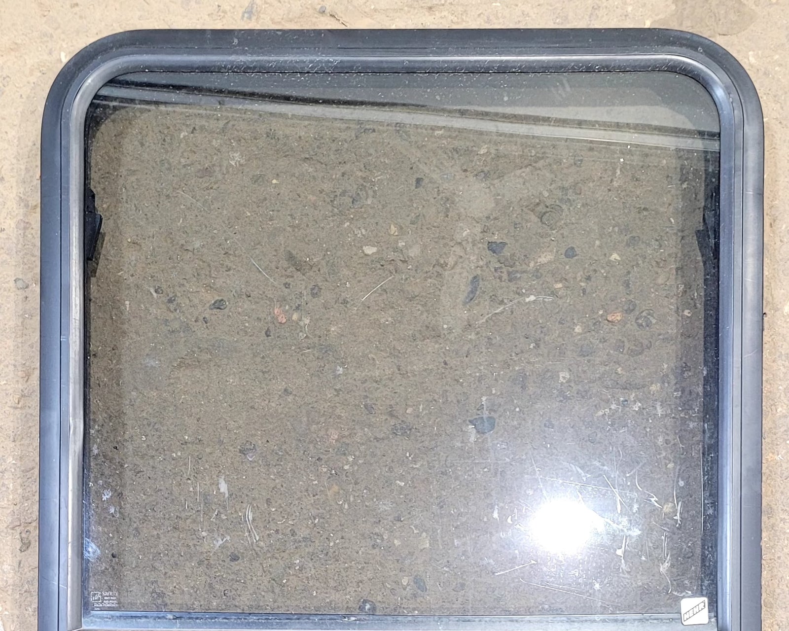 Used Black Radius Opening Window : 25 3/4