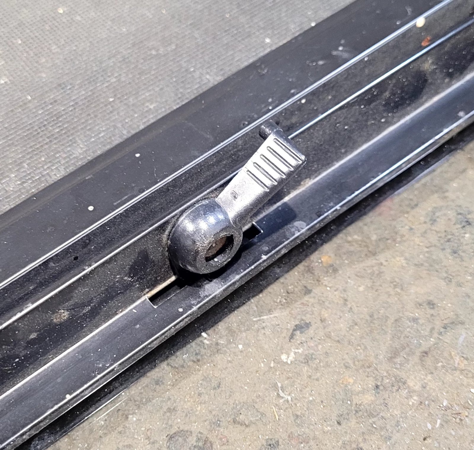 Used Black Radius Opening Window : 25 3/4