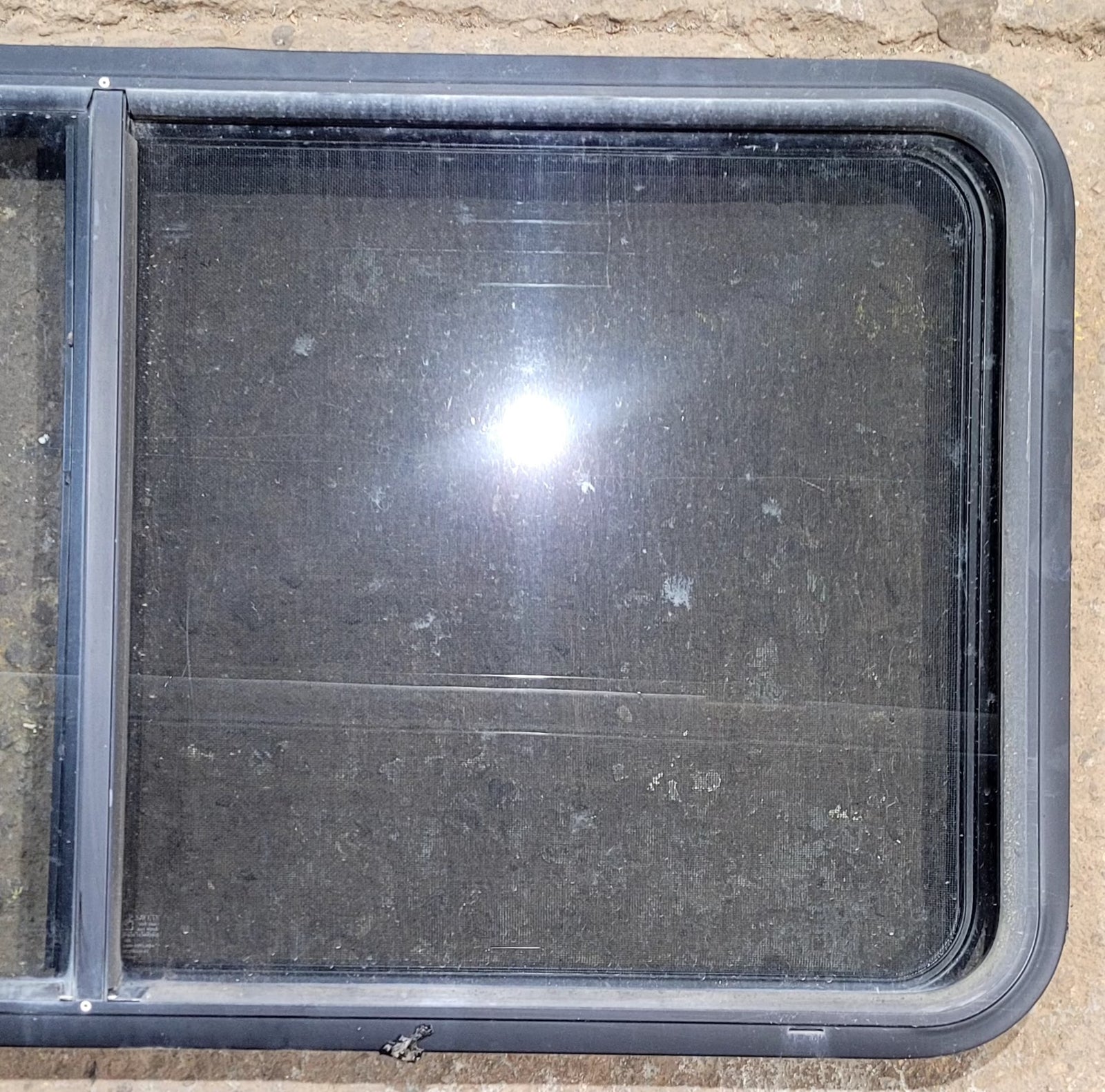 Used Black Radius Opening Window : 47 3/4