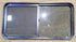 Used Black Radius Opening Window : 47 3/4" W x 23 3/4" H x 1 7/8" D - Young Farts RV Parts