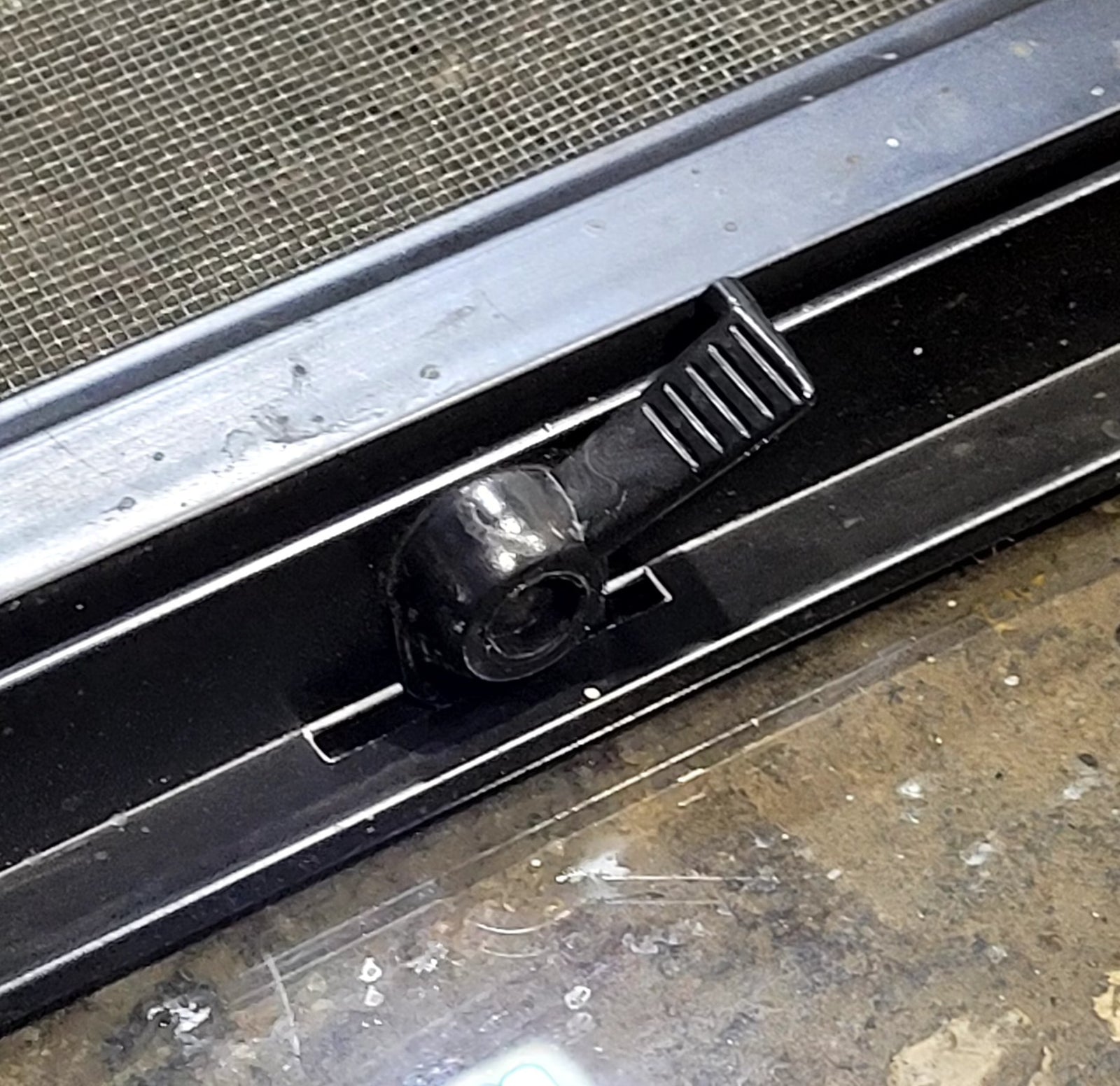 Used Black Radius Opening Window : 47 3/4