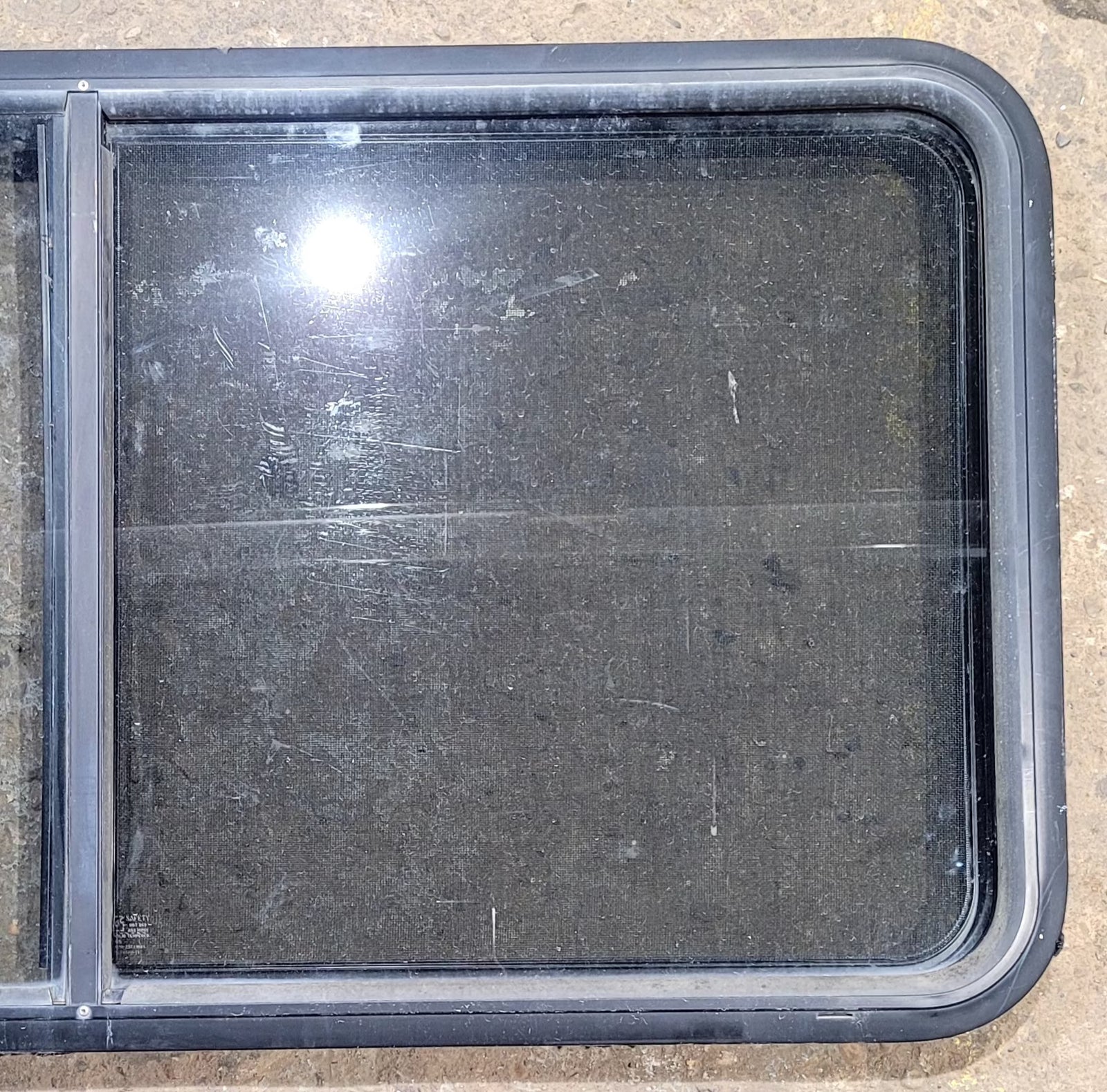 Used Black Radius Opening Window : 47 3/4
