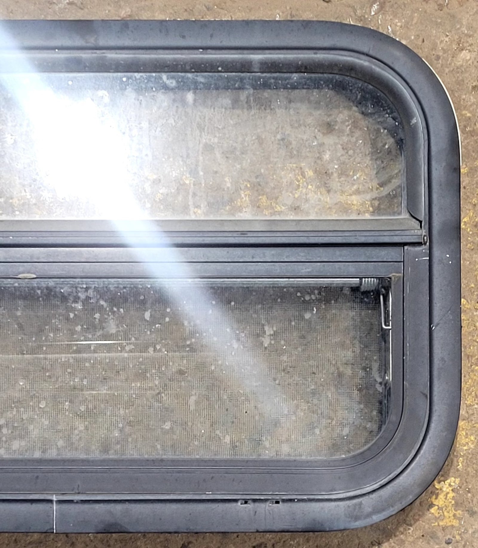 Used Black Radius Opening Window : 23 1/2