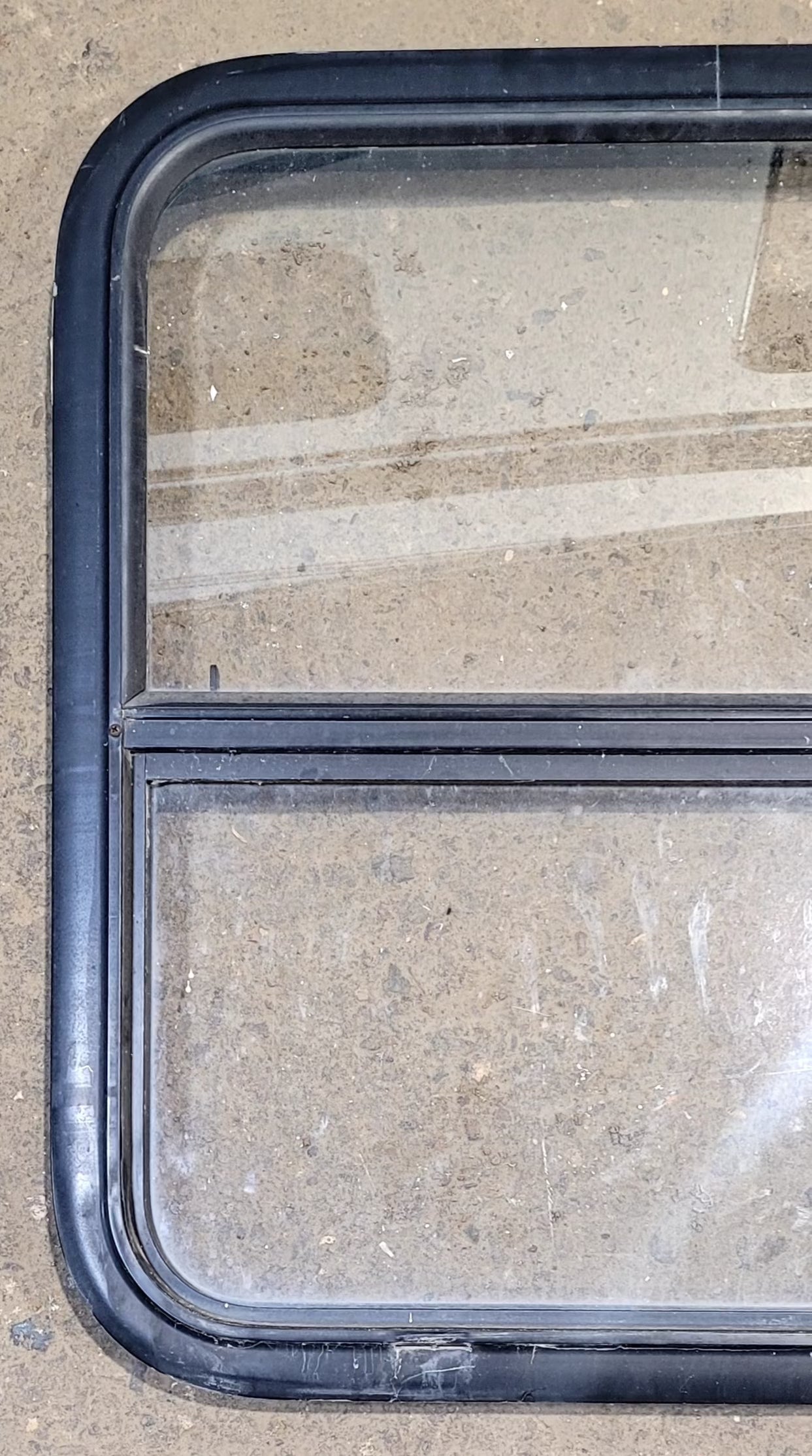 Used Black Radius Opening Window : 25 1/2