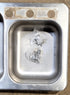 Used RV Double Kitchen Sink  24” W x 17” L - Young Farts RV Parts