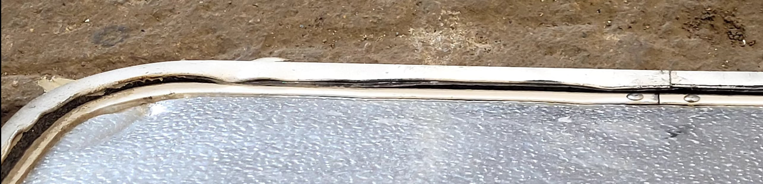 Used Radius Cornered Cargo Door 19 7/8" x 10 7/8" x 1/2"D - Young Farts RV Parts