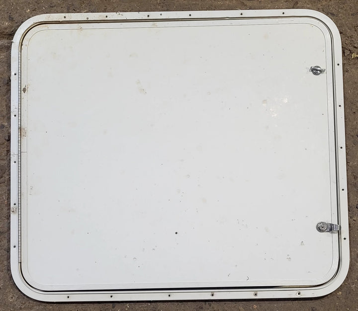 Used Radius Cornered Cargo Door 29 7/8" x 25 7/8" x 1/2"D - Young Farts RV Parts