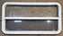 Used White Radius Opening Window : 41 1/2" W x 21 1/2" H x 1 7/8" D - Young Farts RV Parts