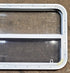Used White Radius Opening Window : 41 1/2" W x 21 1/2" H x 1 7/8" D - Young Farts RV Parts