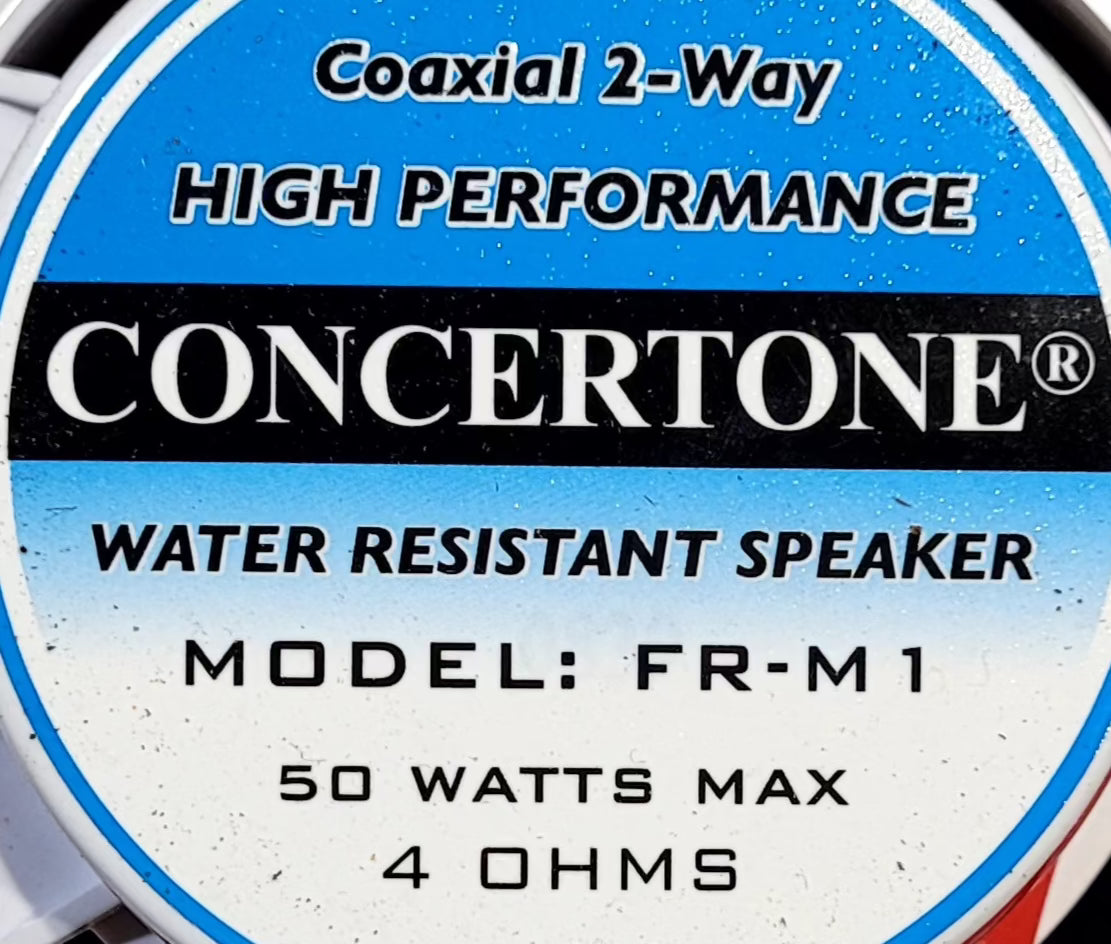 Used Concertone Water Resistant Speaker - FR-M1 - Young Farts RV Parts