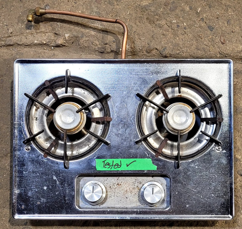 Used Coleman 2 Burner RV Cooktop - 2202K608