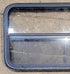 Used Black Radius Opening Window : 41 1/4" W x 21 1/4" H x 1 3/4" D - Young Farts RV Parts