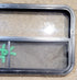 Used Black Radius Opening Window : 41 1/2" W x 21 1/2" H x 1 1/2" D - Young Farts RV Parts
