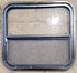 Used Black Radius Opening Window : 23 1/2" W x 21 1/4" H x 1 1/4" D - Young Farts RV Parts