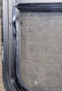 Used Black Radius Opening Window : 23 1/2" W x 21 1/4" H x 1 1/4" D - Young Farts RV Parts