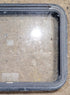 Used Black Radius Emergency Opening Window : 29 1/2" W x 21 1/2" H x 1 5/8" D - Young Farts RV Parts