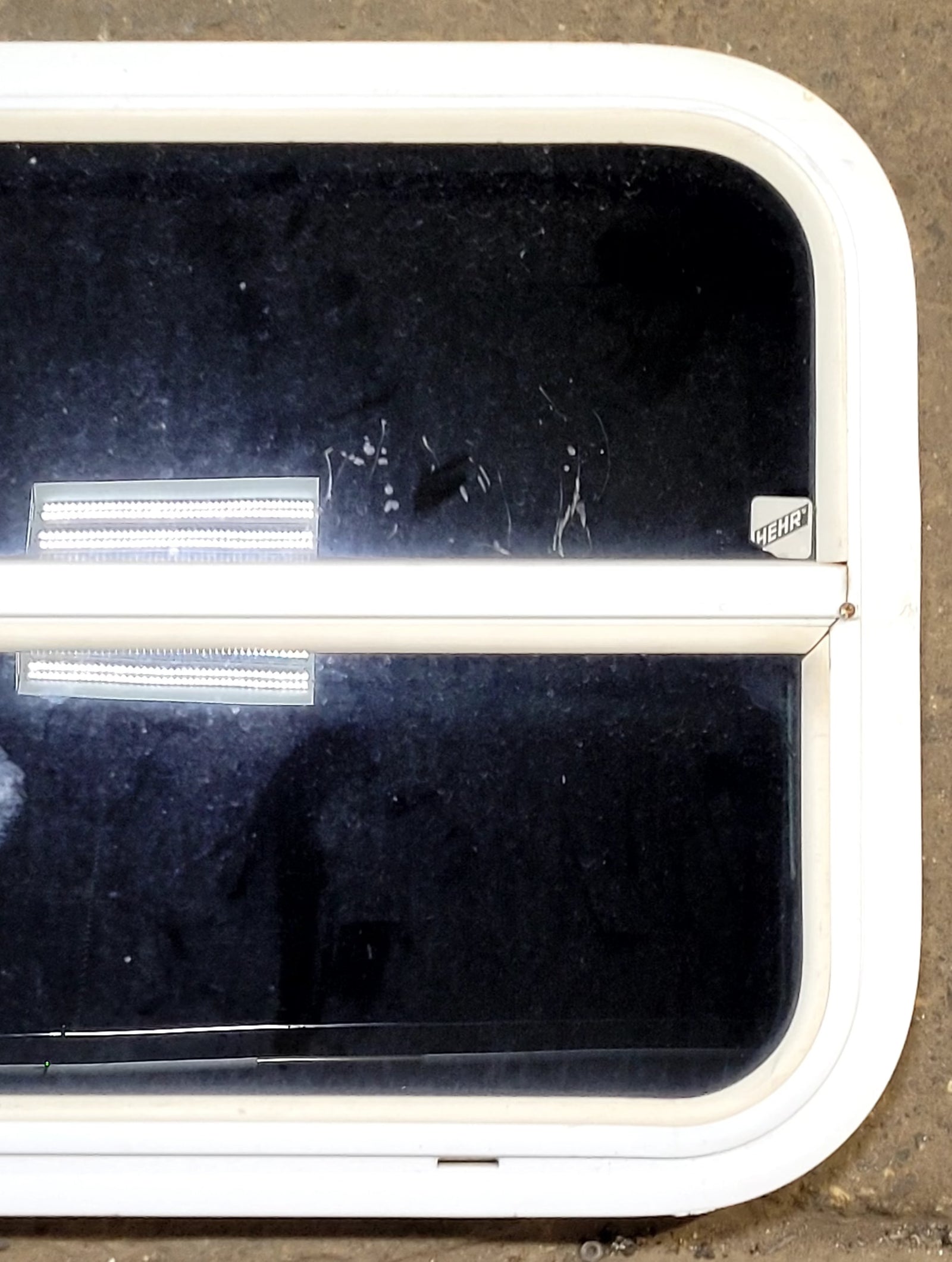 Used White Radius Opening Window : 23 1/2
