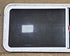 Used White Radius Emergency Opening Window : 59 1/2" W x 21 1/2" H x 1 3/4" D - Young Farts RV Parts