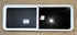 Used White Radius Emergency Opening Window : 59 1/2" W x 21 1/2" H x 1 3/4" D - Young Farts RV Parts
