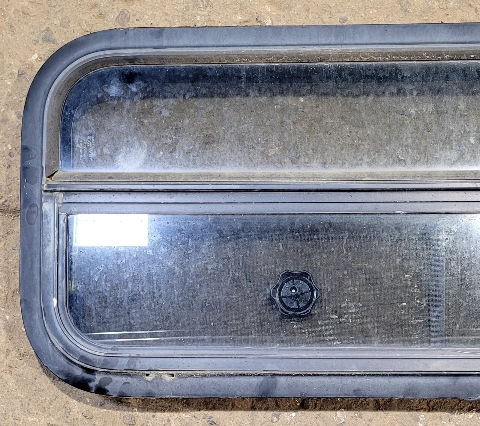 Used Black Radius Opening Window : 35 1/4