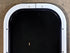 Used Black Radius Non Opening Window : 11 1/4" W x 18 1/4" H x 1" D - Young Farts RV Parts