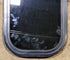 Used Black Radius Non Opening Window : 11 1/4" W x 18 1/4" H x 1" D - Young Farts RV Parts