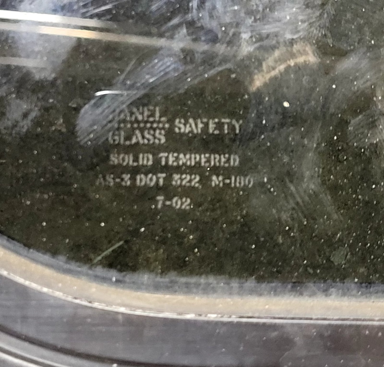 Used Black Radius Non Opening Window : 11 1/4