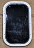 Used Black Radius Non Opening Window : 11 1/4" W x 18 1/4" H x 1" D - Young Farts RV Parts