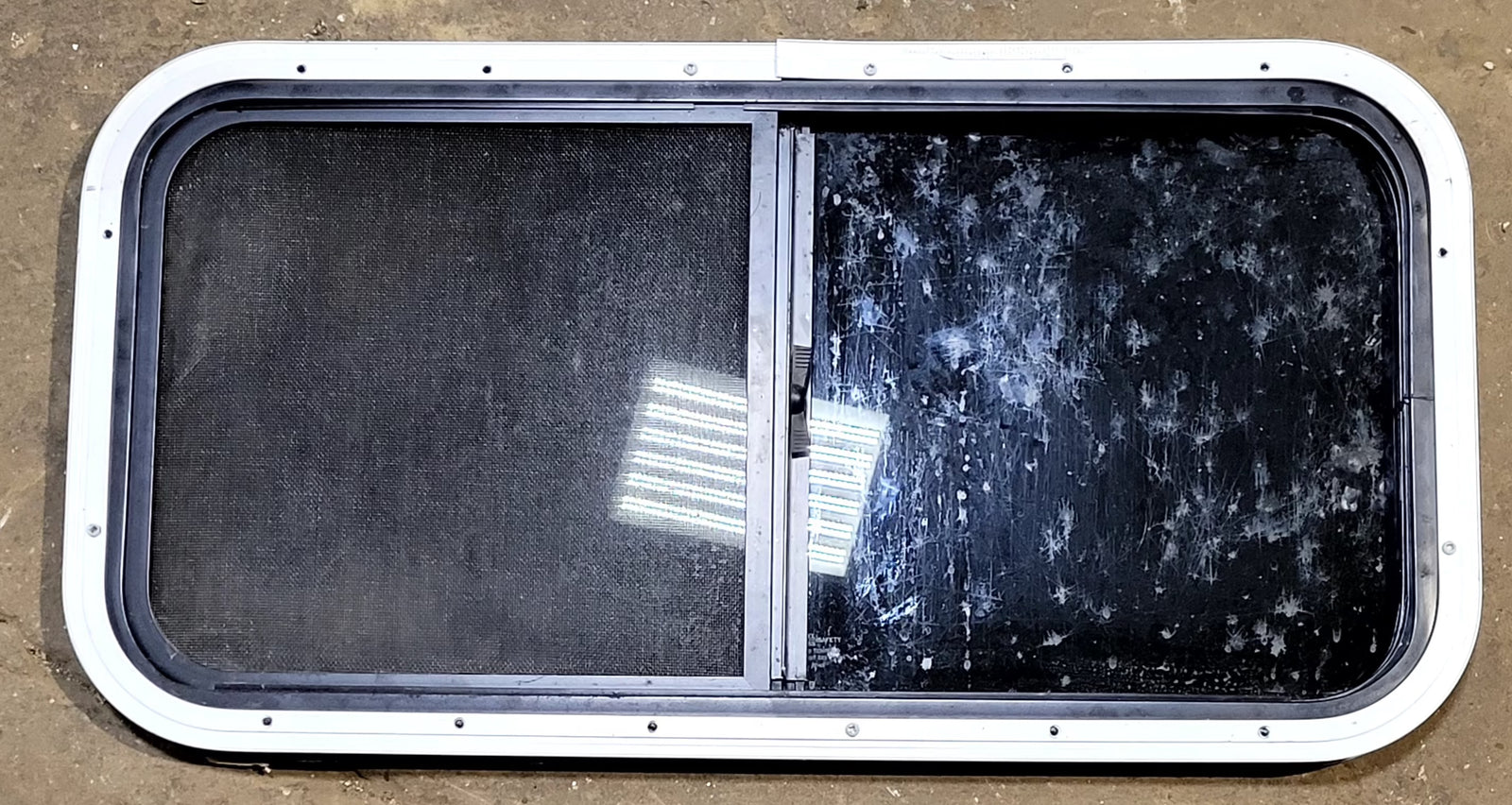 Used Black Radius Opening Window : 31 1/2