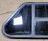 Used Slanted Black Radius Opening Window : 35 1/2" W x 14 3/4" H x 1 1/8" D - Young Farts RV Parts