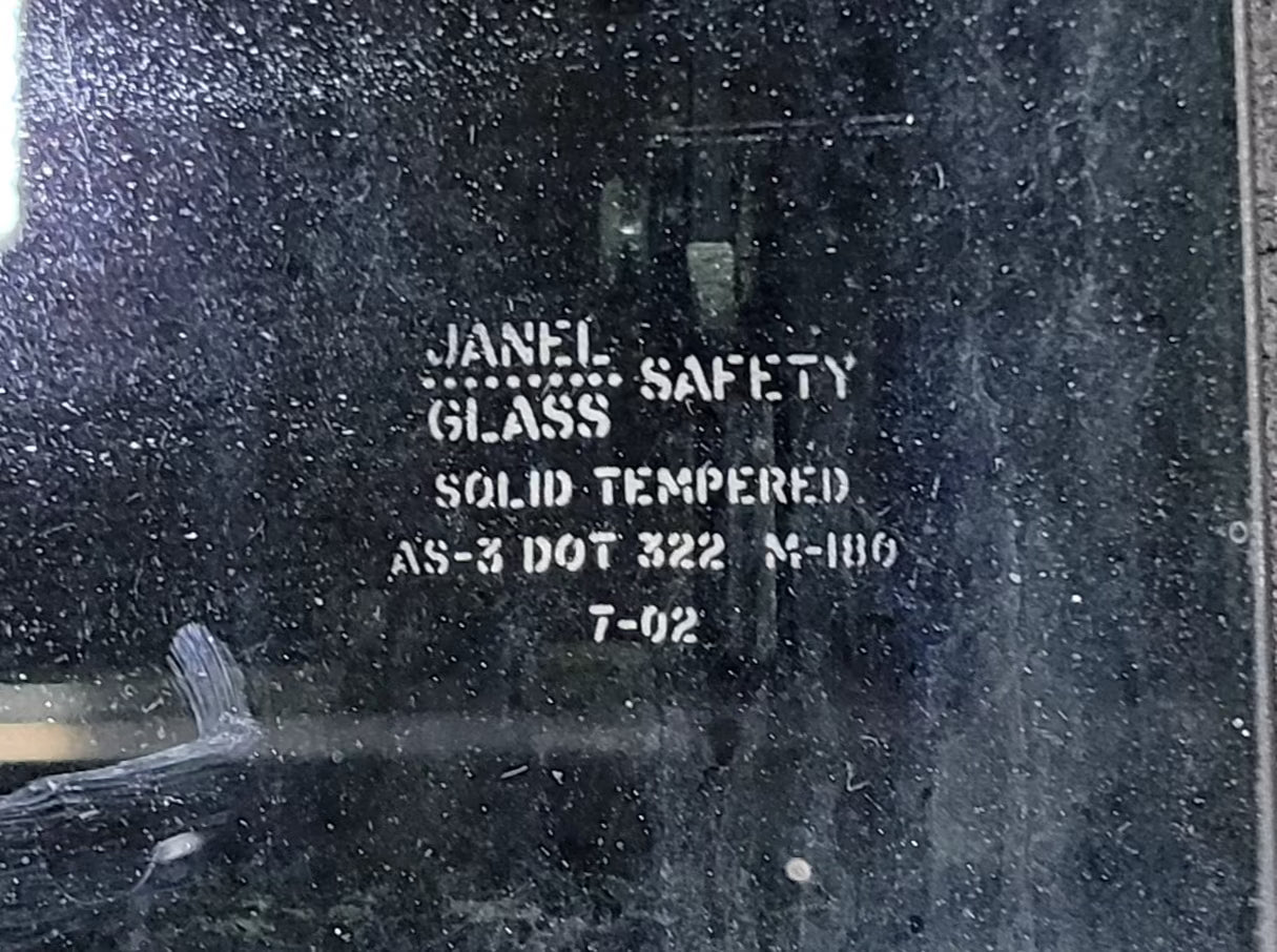 Used Slanted Black Radius Opening Window : 35 1/2