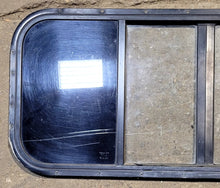 Load image into Gallery viewer, Used Black Radius Opening Window : 40 3/4&quot; W x 16 3/4&quot; H x 3/4&quot; D - Truck Camper Front Slider