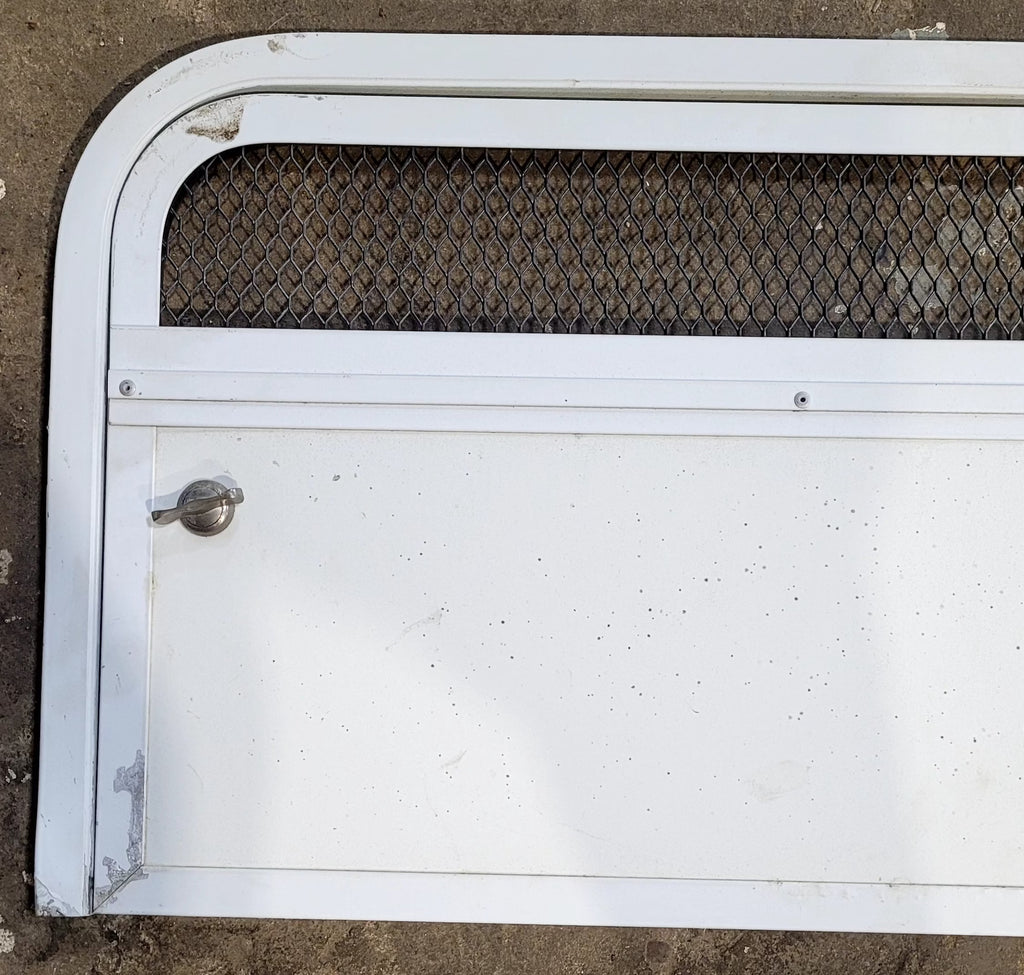 Used Radius Cornered Battery / Propane Cargo Door 22" x 13" x 3/4" D