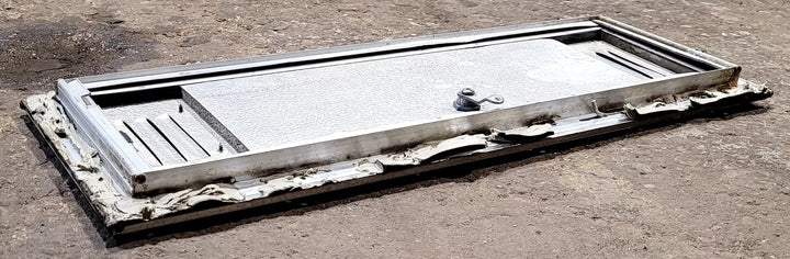Used Square Cornered Battery/Propane Cargo Door 24 1/4" x 8 1/4" x 3/4" D - Young Farts RV Parts