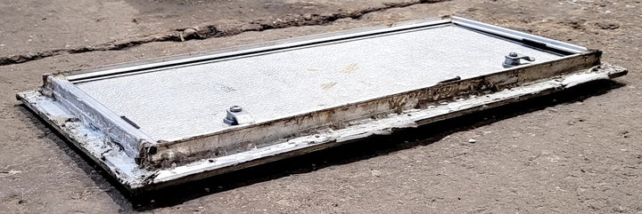 Used Square Cornered Cargo Door 24" x 10 1/2" x 3/4" D - Young Farts RV Parts