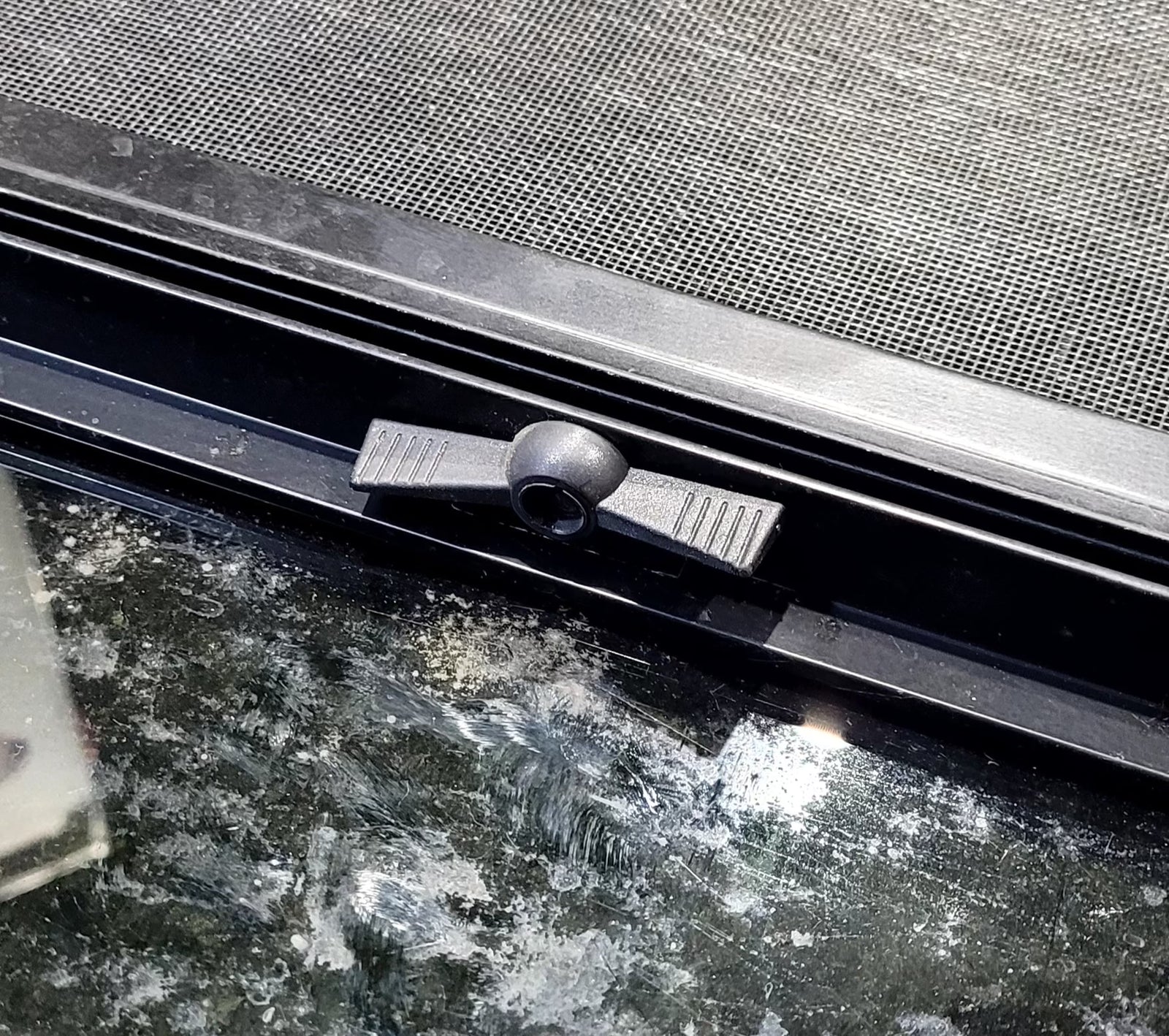 Used Black Radius Opening Window : 17 1/2