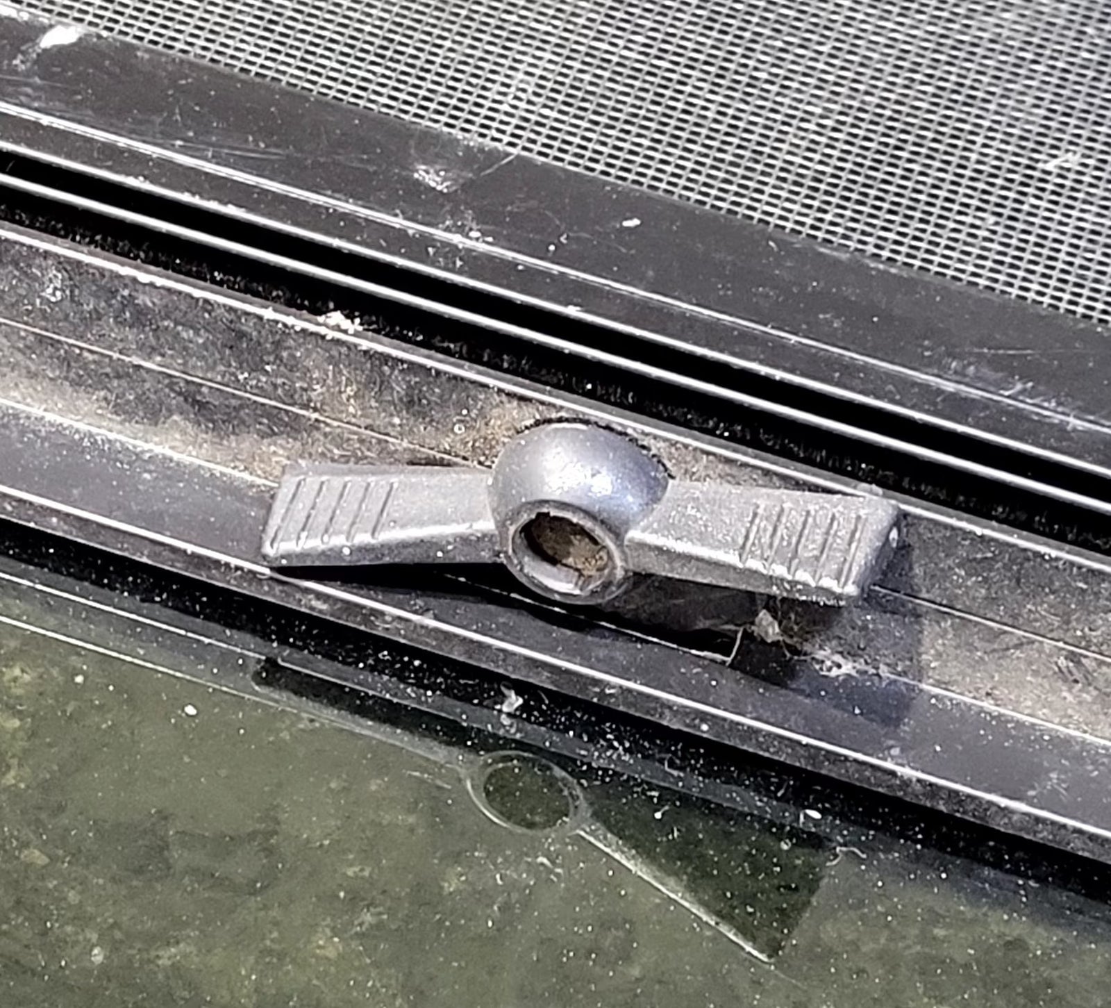 Used Black Radius Opening Window : 17 1/2