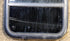 Used Black Radius Opening Window : 17 1/2" W x 21 1/2" H x 1 3/4" D - Young Farts RV Parts