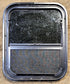 Used Black Radius Opening Window : 17 1/2" W x 21 1/2" H x 1 3/4" D - Young Farts RV Parts
