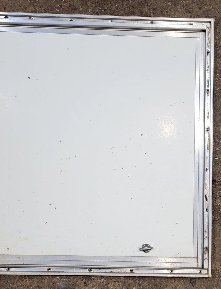 Used Square Cornered Cargo Door 30" x 23 3/4" x 3/4"D - Young Farts RV Parts