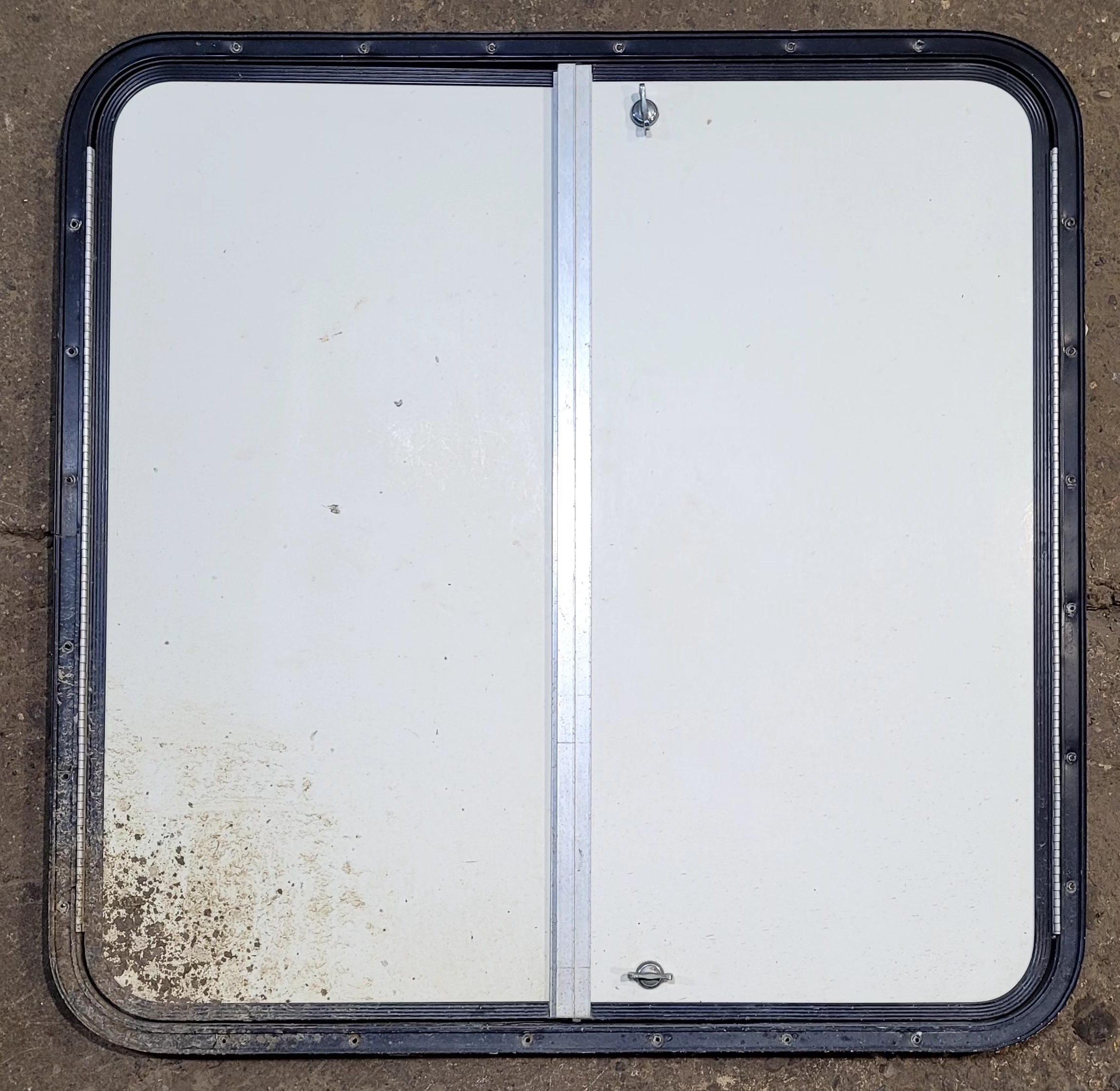 Used Radius Cornered Propane Cargo Door 30 1/4" x 30 1/4" x 5/8"D