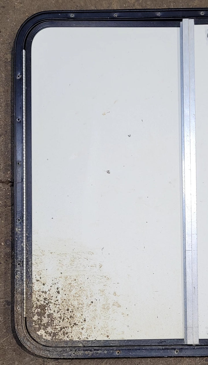 Used Radius Cornered Propane Cargo Door 30 1/4" x 30 1/4" x 5/8"D - Young Farts RV Parts