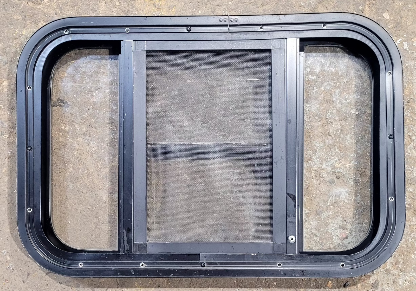 Used Black Radius Opening Window : 23 1/4