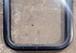 Used Black Radius Non Opening Window : 17 1/4" W x 22 1/4" H x 1 5/8" - Young Farts RV Parts