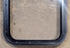 Used Black Radius Non Opening Window : 17 1/4" W x 22 1/4" H x 1 5/8" - Young Farts RV Parts