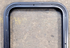 Used Black Radius Non Opening Window : 17 1/4" W x 22 1/4" H x 1 5/8" - Young Farts RV Parts