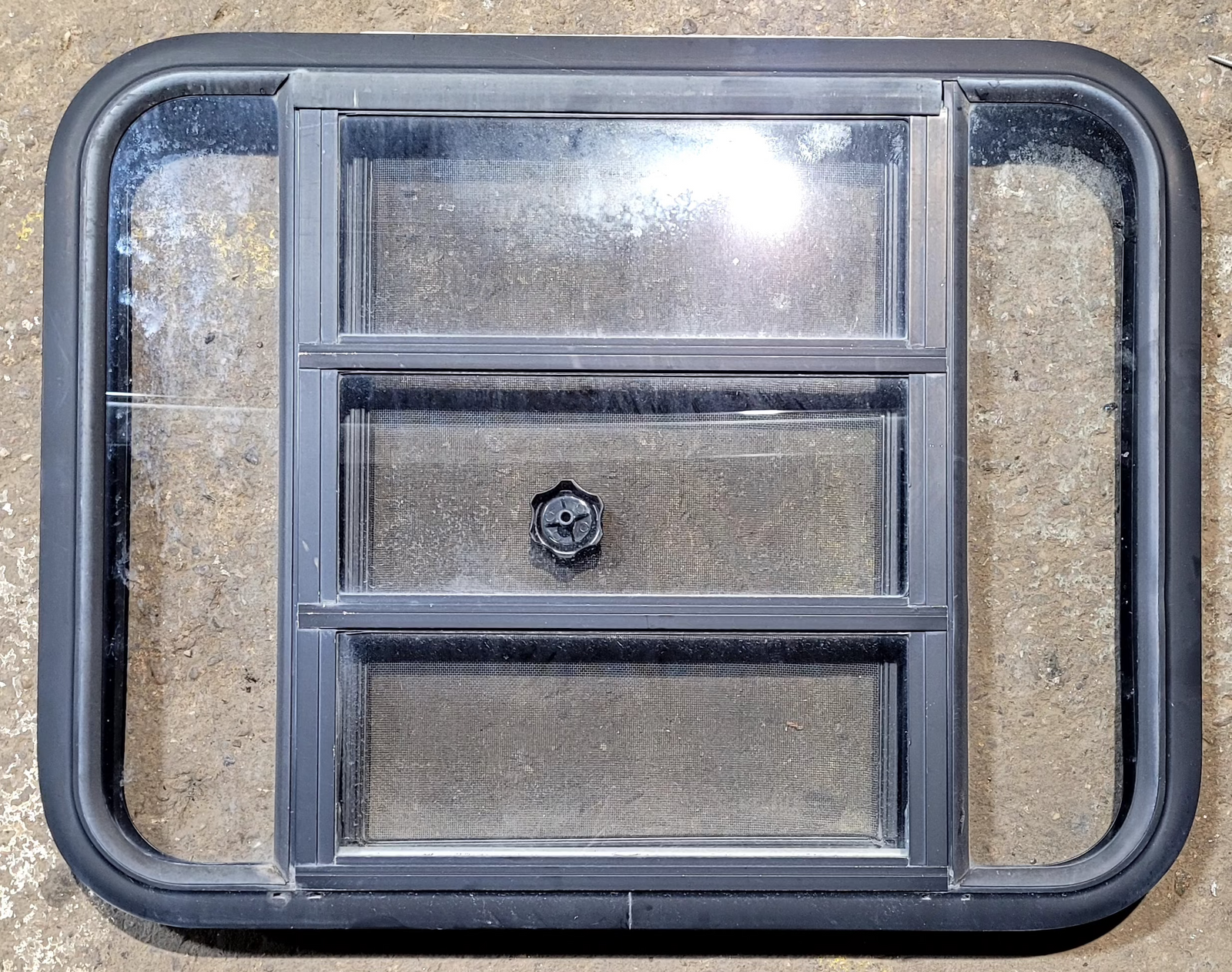 Used Black Radius Opening Window : 29 1/4