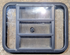 Used Black Radius Opening Window : 29 1/4" W x 22 1/4" H x 1 3/4" - Young Farts RV Parts