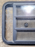 Used Black Radius Opening Window : 29 1/4" W x 22 1/4" H x 1 3/4" - Young Farts RV Parts